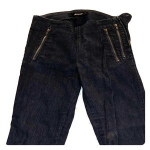 Dark denim cropped jeans